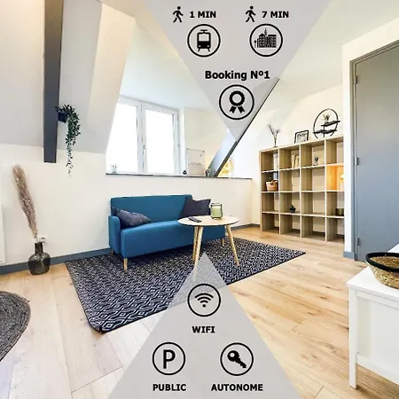 New: Le Lumineux Face A La Gare ! Apartament